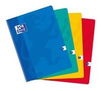 Cahier Oxford Color Life 24x32cm petits carreaux 5mm 192 pages brochées couverture carte coloris assortis