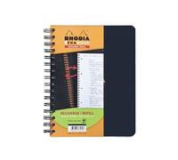 Lot de 5 Cahier recharge Exabook A4+, 160p./80 feuilles microperforées 80 g/m² reliure intégrale, perf. 4 trous, ligné + cadre