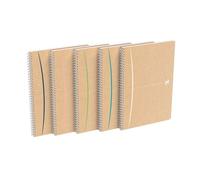 Cahier recyclé spirale Oxford Touareg A4 21 x 29,7 cm - grands carreaux - 180 pages