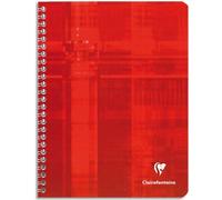 Cahier reliure intégrale 17x22 cm 224 pages grands carreaux - Assortis