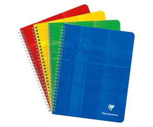 Cahier reliure intégrale Clairefontaine 16,5x21 cm 120 pages ligné + marge