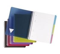 Clairefontaine Cahier spirales Linicolor Evolutiv'Book A5 16x21cm perforé petits carreaux 180 p.