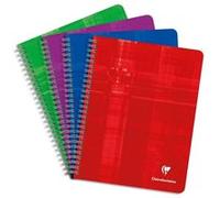 Cahier reliure intégrale de 180 pages Clairefontaine Seyès 17 x 22 cm Modèle aléatoire E