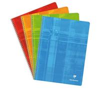 Cahier reliure intégrale 24x32 cm 180 pages grands carreaux - Assortis