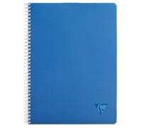 Cahier reliure intégrale Linicolor INTENSIVE A4 100 pages petits carreaux couverture plastique polypropyène rainuré Couleur aléatoire - Assortis