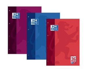 Cahier scolaire, A4, 100 pages, encollé en tête,