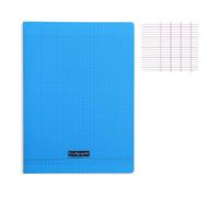 Calligraphe Cahier piqué 8000 POLYPRO 24 x 32 cm 140 pages grands carreaux 90 g Bleu