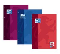 Cahier scolaire - Oxford - A4 - 100 pages - Encollé en tête - Couleur noire