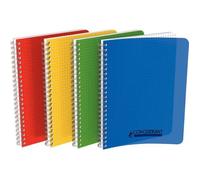 Conquerant Cahier spirale 17x22 cm 100 pages petits carreaux 5 mm 90 g couverture polypro assortis