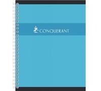 Conquerant – Cahier spirale 17 x 22 cm – grands carreaux – 180 pages