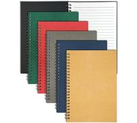 Cahier Spirale A5, Lot de 6 Carnet de Notes 60 Feuilles Lignée 21x14,5cm | Couverture Kraft Colorée Carnet Spirale Petit Cahier Bloc Note pour Cadeau Écriture École Bureau