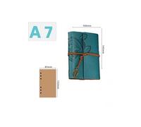 Cahier spirale bureau 200 pages carnet A7 ligné (96*144mm) - bleu foncé G