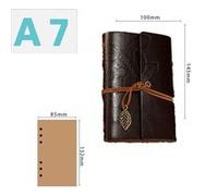 Cahier spirale bureau 200 pages carnet A7 ligné (96*144mm) - noir Noir G