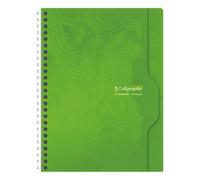 Cahier spirale Calligraphe 17 x 22 cm - petits carreaux - 180 pages