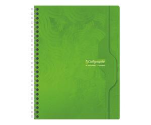 Cahier spirale Calligraphe 17 x 22 cm - petits carreaux - 180 pages