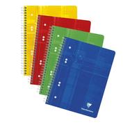 Cahier spirale Clairefontaine Metric 14,8 x 21 cm assorti - 5 x 5 - 160 pages
