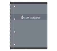 Cahier spirale Conquérant 7 intégrale et 4 trous Q5/5 A4+ 23 x 29,7 cm - quadrillé - 160 pages