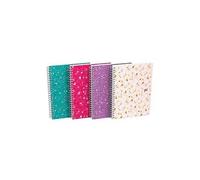 Cahier spirale Oxford Flowers - A5 14,8 x 21 cm - blanc ligné - 120 pages