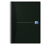 Cahier spirale Oxford Smart Black Essentials A4 21 x 29,7 cm - petits carreaux - 180 pages