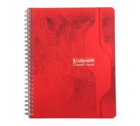 Cahier spirales Calligraphe 17 x 22 cm - grands carreaux - 180 pages