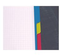 Cahier spirales Clairefontaine Bind'o block A5+ 16 x 21 cm perforé - petits carreaux - 180 pages