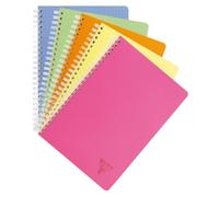 Cahier spirales Clairefontaine Linicolor A5 17 x 22 cm - petits carreaux - 100 pages