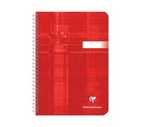 Cahier spirales Clairefontaine Metric A5 14,8 x 21 cm grands carreaux 100 pages