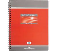 Cahier spirales petit carreaux 17x22 100p 70g