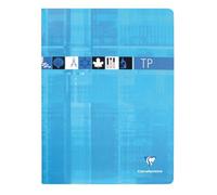 Cahier Travaux Pratiques piqué 24x32cm 120 pages grands carreaux + uni Couleur aléatoire - Assortis