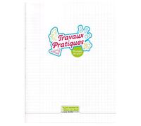 Cahier Travaux Pratiques piqué 8000 POLYPRO 24x32 cm 96 pages grands carreaux + uni 90 g - Incolore
