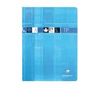 Cahier Travaux Pratiques piqué 24x32cm 80 pages grands carreaux + uni Couleur aléatoire - Assortis