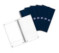 Cahiers à Spirales Oxford Task Manager Lot de 5 230 Pages Bleu