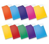 Cahiers de notes format maxi, quadrillés, adaptés aux personnes dyslexiques, lot de 10