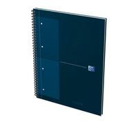 Cahiers spirales Oxford Notebook 23 x 29,5 cm - Petits carreaux - 160 pages - Bleu pétrole