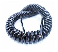 caihv-Fils électriques, Fil en Spirale à Ressort, 2,5 m 5 m 7,5 M Cordon d'alimentation Noir Fil expansible et câble 6 Noyau 8 Noyau 24AWG 20AWG, Haute qualité