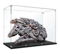 Caikbms Vitrine Acrylique Compatible avec L-Ego 75192 Millennium Falcon, Vitrine Anti-Poussière pour Modèles Dobjets Collection (Vitrine Uniquement) B,3mm