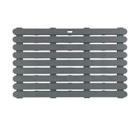Caillebotis de douche - ABS - 50 x 80 cm - Gris WENKO