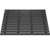 Caillebotis en Bois Composite Gris pour Cabine rectangulaire - Dimensions 108.5 x 75 x 3.2 cm