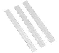 CAIONPLE 3 Styles de Règle à Bord Irrégulier, Règle Artisanale en Métal, Règle de Déchirement Du Papier pour le Gaufrage avec des Règles à Bord Dentelé pour Scrapbooking, et Facile à Utiliser
