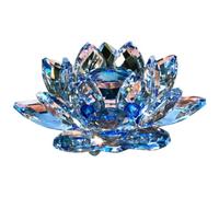 CAIONPLE E Figurine de Fleur de en Cristal, Décoration de Mariage pour la Saint-Valentin, Collection Artisanale en Verre, Ornements de Table, Cadeau Souvenir