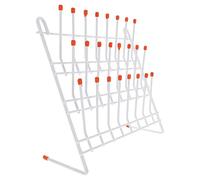 CAIONPLE ÉTagèRe SéChage Laboratoire 24 Chevilles ÉTagèRe à Verrerie Laboratoire ÉTagèRe SéChage pour Verrerie MéTallique Support Mural/ÉTendoir SéChage en Verre Laboratoire Autoportant