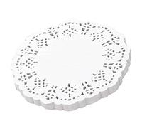 CAIONPLE Napperons en Dentelle Papier 100 PièCes SéRies, Napperons Ronds DéCoratifs de 4,5 Pouces, Doublures pour Gâteau, Desserts Cuits au Four