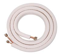 CAIONPLE Paire de bobines de tuyau de climatisation de 3 mètres 1/4 3/8 Ensemble de fils en aluminium isolés Pièces de climatisation Tubes de réfrigérant