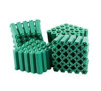 CAIONPLE Vis de Cheville Plastique AntidéRapante Verte 6 Mm 100 PièCes