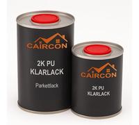 CAIRCON Vernis Bois 2K Polyuréthane Incolore Satiné - Résistant UV Intérieur Extérieur - 1,5 kg