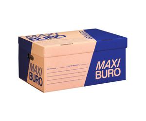 Caisse à archives kraft brun H 27 x L 54 x P 35 cm - Maxiburo
