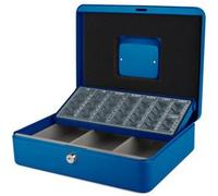 Caisse à monnaie avec trieur de pièces, bleu