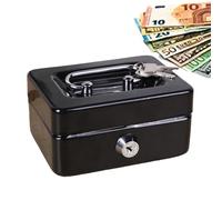 Caisse à monnaie verrouillable pour petites entreprises - Casier à billets avec offre-fort verrouillable - Mini coffre-fort verrouillable pour les bureaux à domicile
