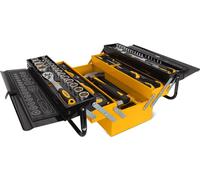 Caisse à outils 90 Pièces pièces Chrome vanadium Boite métal à rabats VITO