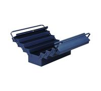caisse à outils allit McPlus métal 7/57, non équipée, bleue en tôle d'acier peinte époxy aspect martelé, - 1 pièce (490613)